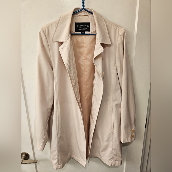 NWOT - Towne Collection by London Fog Lt. Pink Shortie Rain Coat - Size XL - Picture 2 of 9